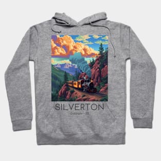 A Vintage Travel Illustration of the Durango and Silverton Narrow Gauge Railroad - Colorado - US Hoodie